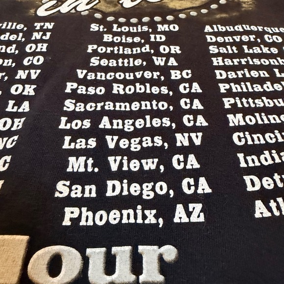 Bayside Trace Adkins 2010 Tour Shirt Cowboy's Back In Town 2XL Black - Picture 4 of 7